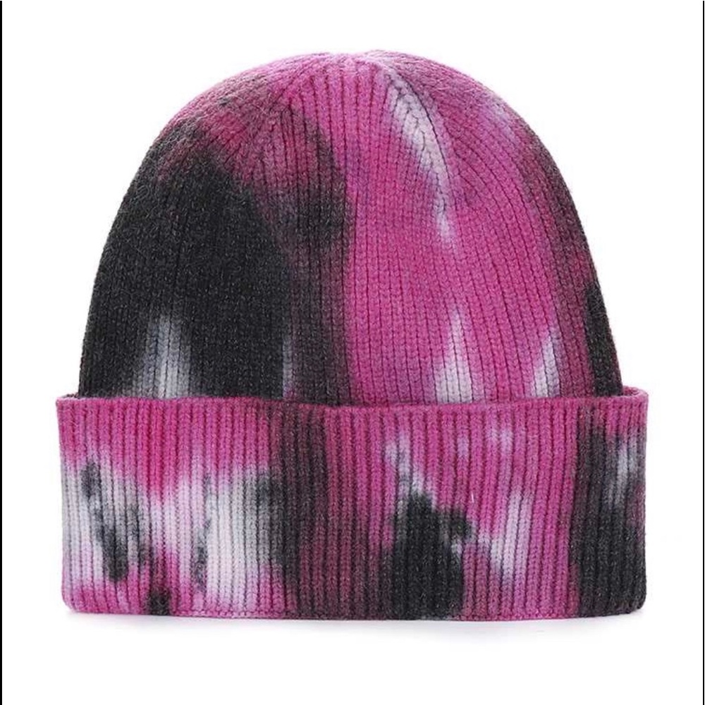 Tie 2 Die Beanie-Fuchsia Black